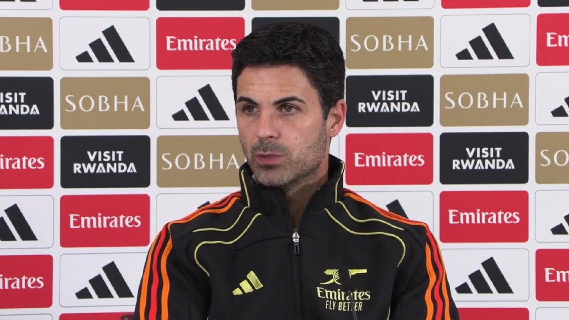 'Video thumbnail for "It's clear he wanted to stay with us" - Arteta on Saliba's contract renewal'