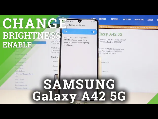 Video thumbnail for Samsung Galaxy A42   Activate Auto Brightness