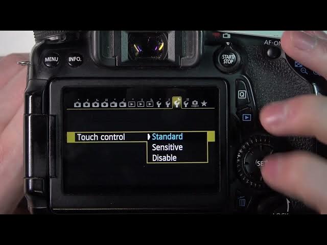 Video thumbnail for How To Enable & Disable Touch Screen On Canon 70D Camera