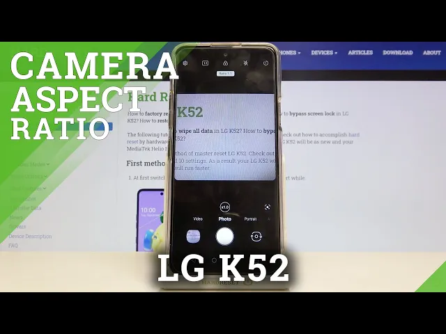 Video thumbnail for How to Change Camera Aspect Ratio & Photo Size in LG K52?