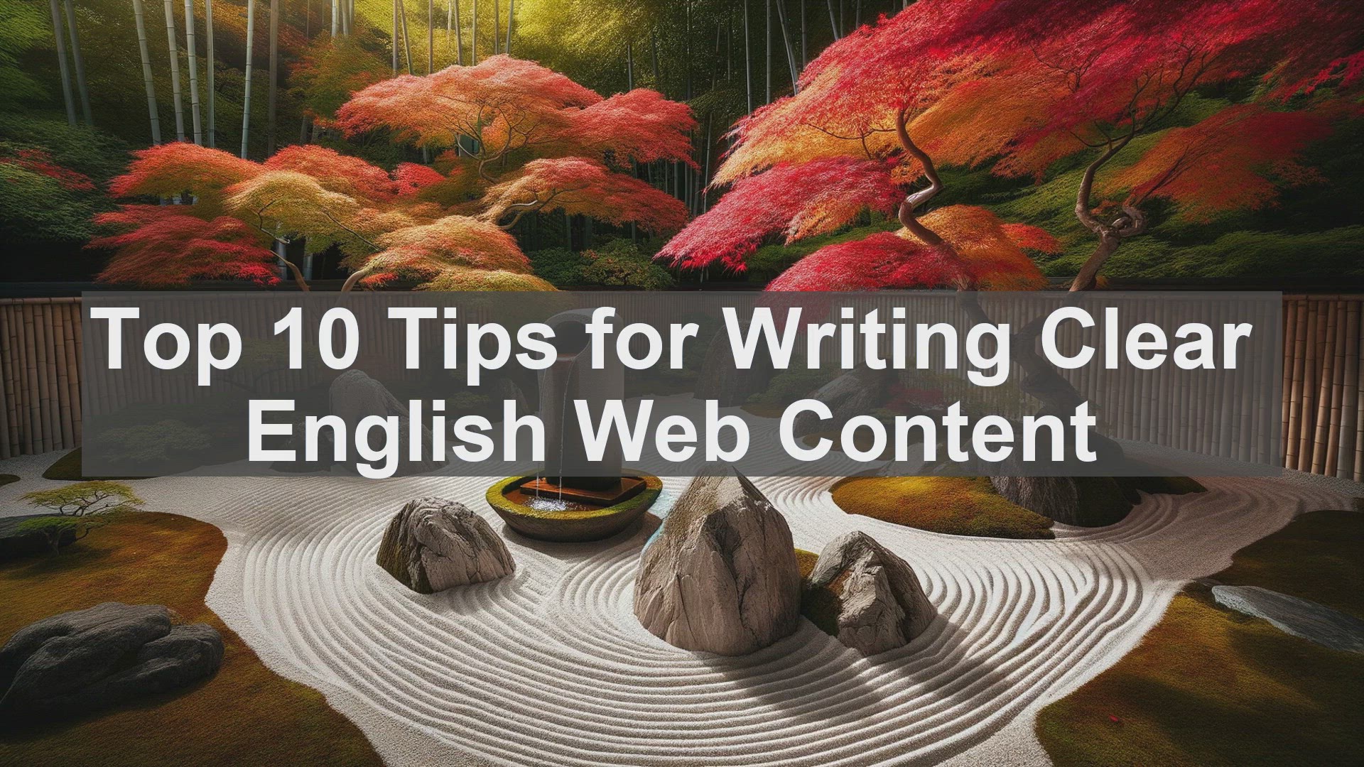 'Video thumbnail for Top 10 Tips for Writing Clear English Web Content'