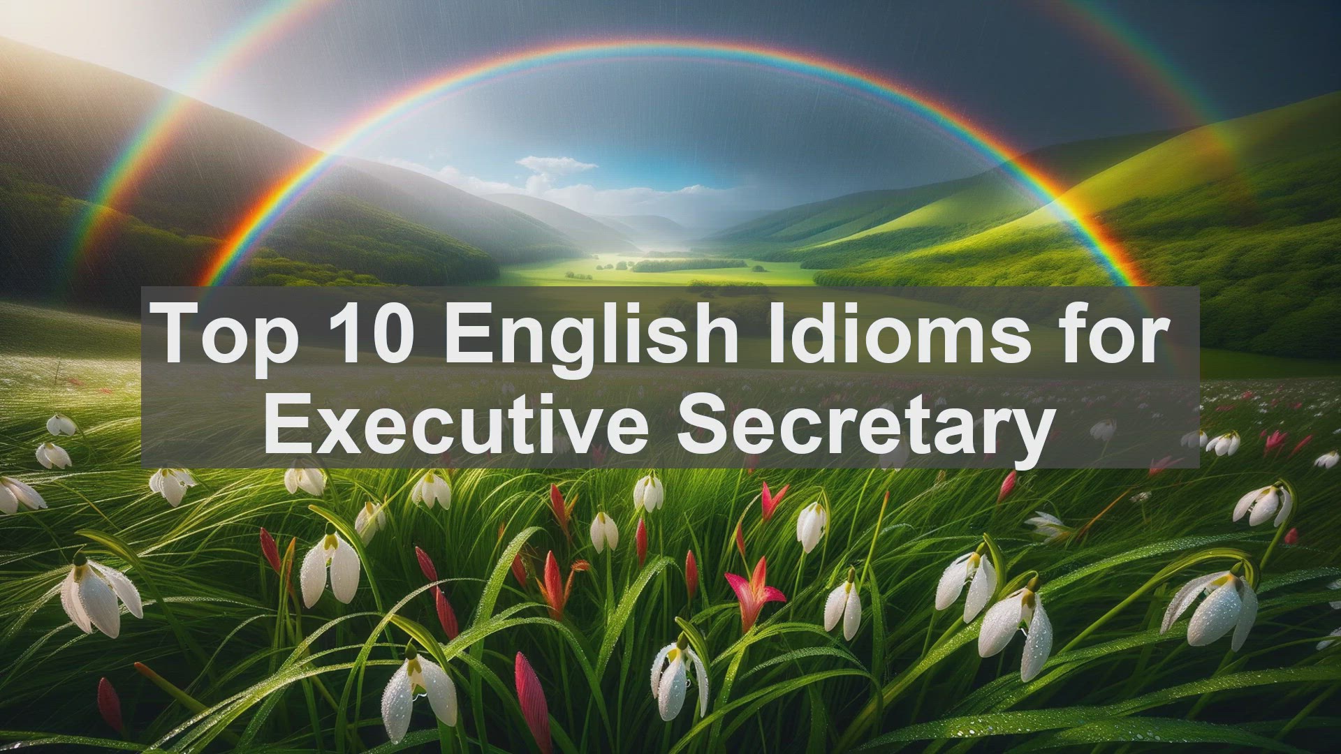 'Video thumbnail for Top 10 English Idioms for Executive Secretary'