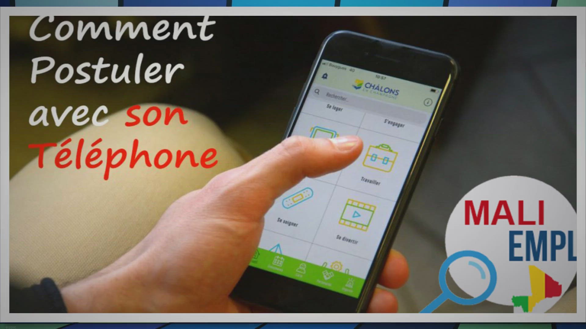 Video thumbnail for COMMENT POSTULER AVEC SON TELEPHONE