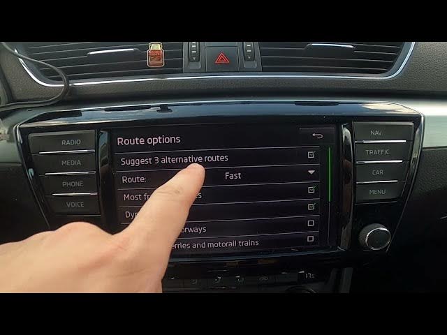 Video thumbnail for How to Change Route Preferences in Skoda Superb III ( 2015 - now ) | Manage Navigation