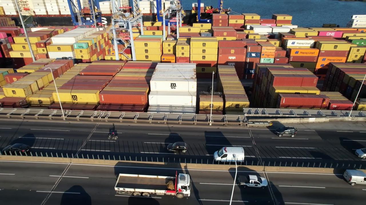Video thumbnail for Brazil: Containers pile up at port area in Brazil's Rio de Janeiro.