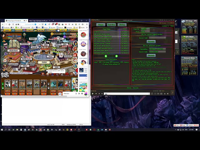 Video thumbnail for [Ninja Saga] How to use Market Item panel