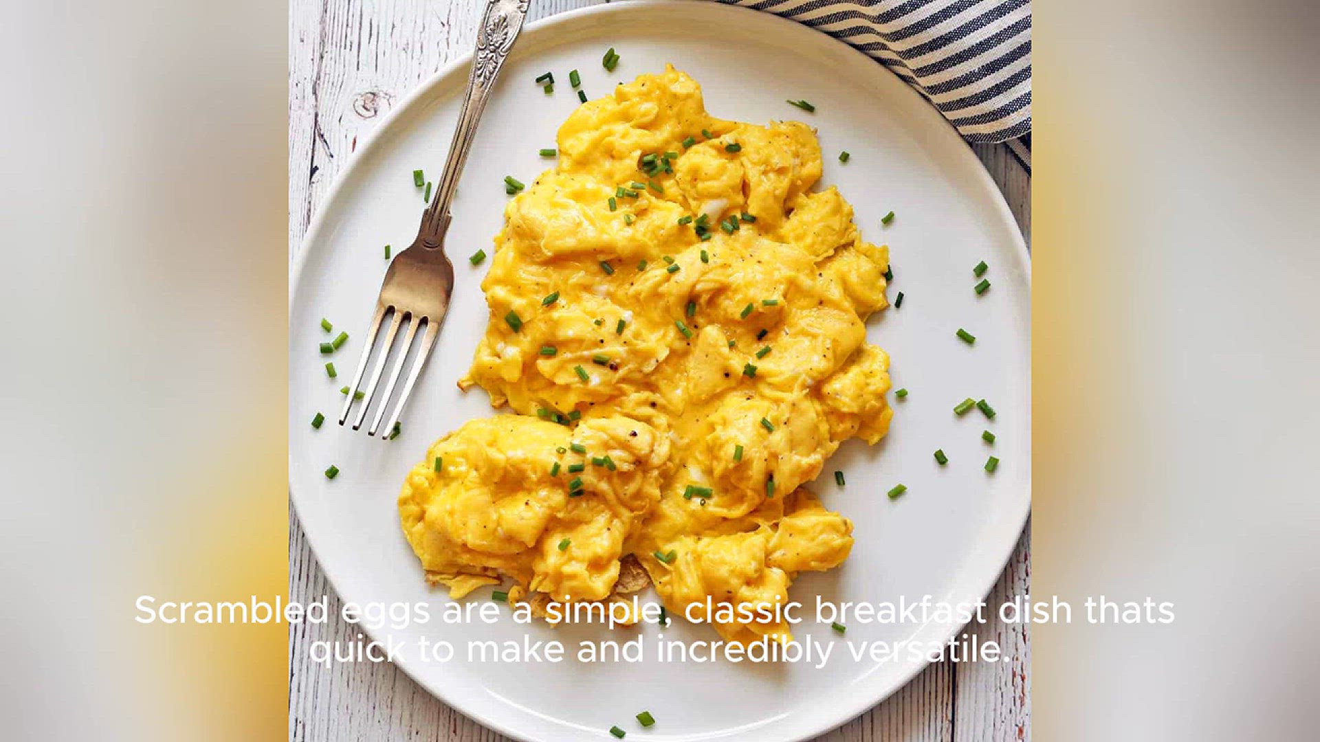 Video thumbnail for scrambled eggs recipe