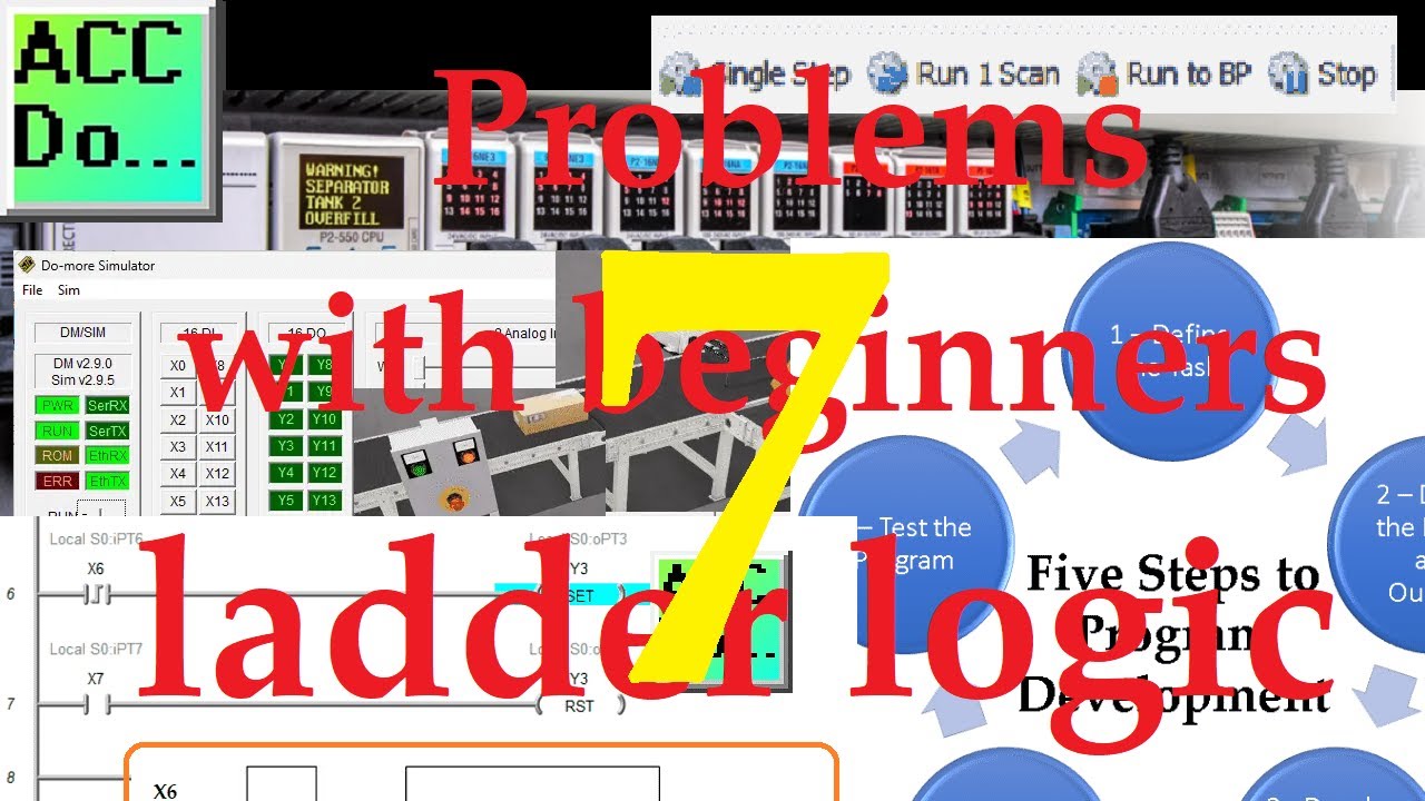 'Video thumbnail for Top 7 Problems with Beginners using Ladder Logic'