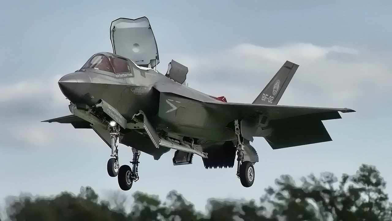 Video thumbnail for F-35B Lightning II Test • Vertical Landing On Sloped Surface