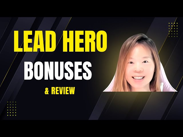 Video thumbnail for Lead Hero Bonuses and Review - Unlock explosive growth for your online business!