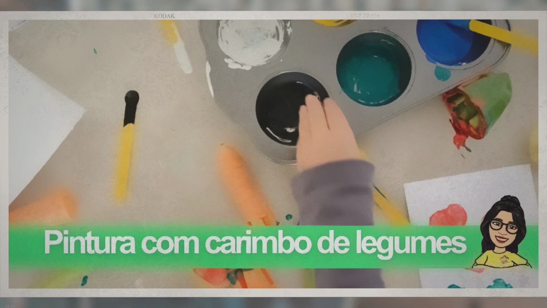 Video thumbnail for Pintura com carimbo de legumes: estimulando a criatividade