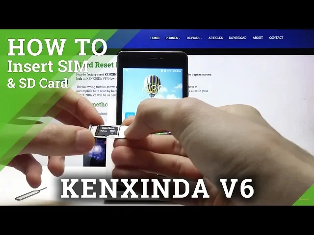 Video thumbnail for How to Insert Micro SD & Nano SIM Card in KENXINDA V6 – Put in Cards