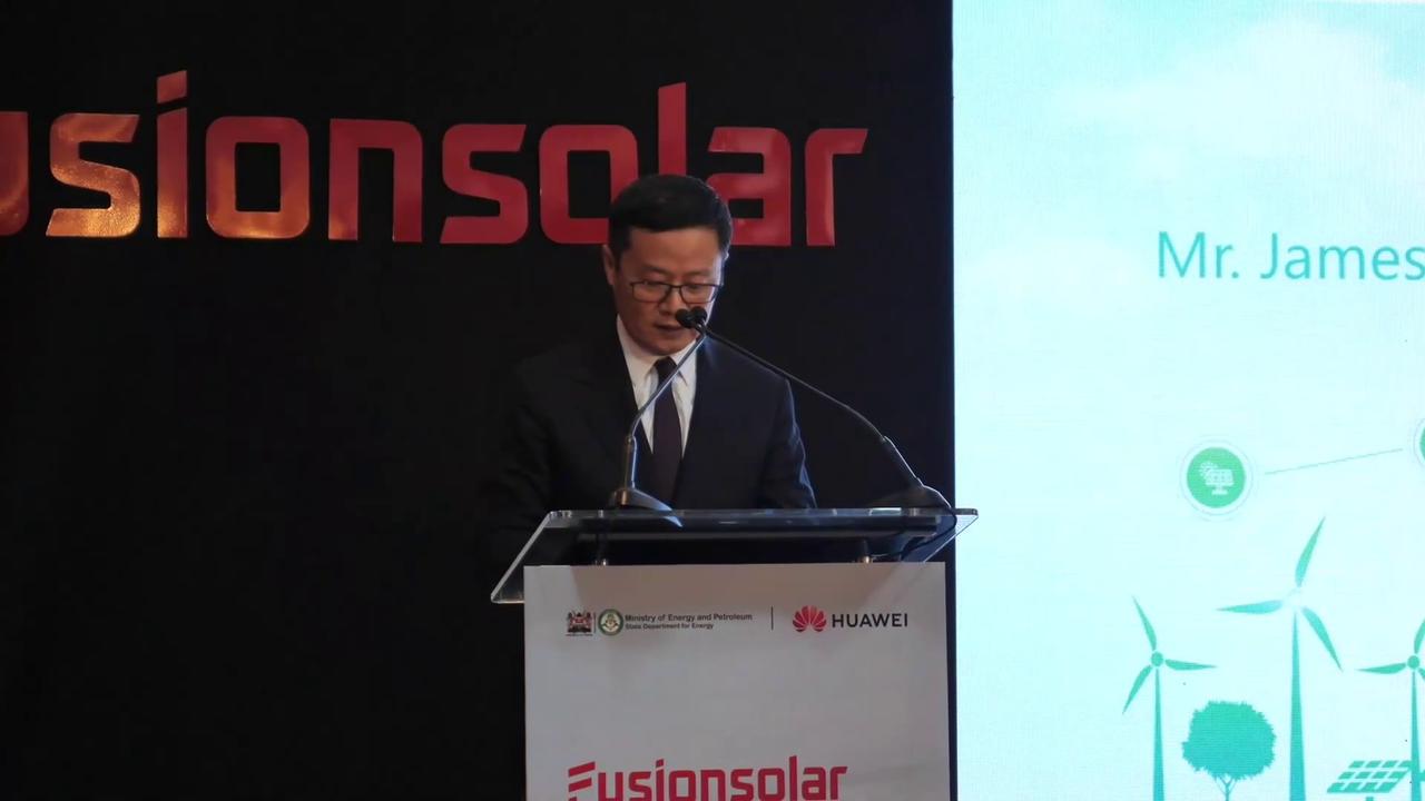 Video thumbnail for Kenya: Huawei pledges intelligent solutions to fast-track Kenya's green transition.