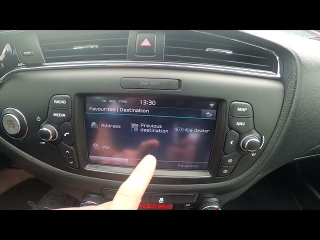 Video thumbnail for How to Set Home Adres for Navigation in Kia Ceed II ( 2012 - 2018 ) - Define Home Address