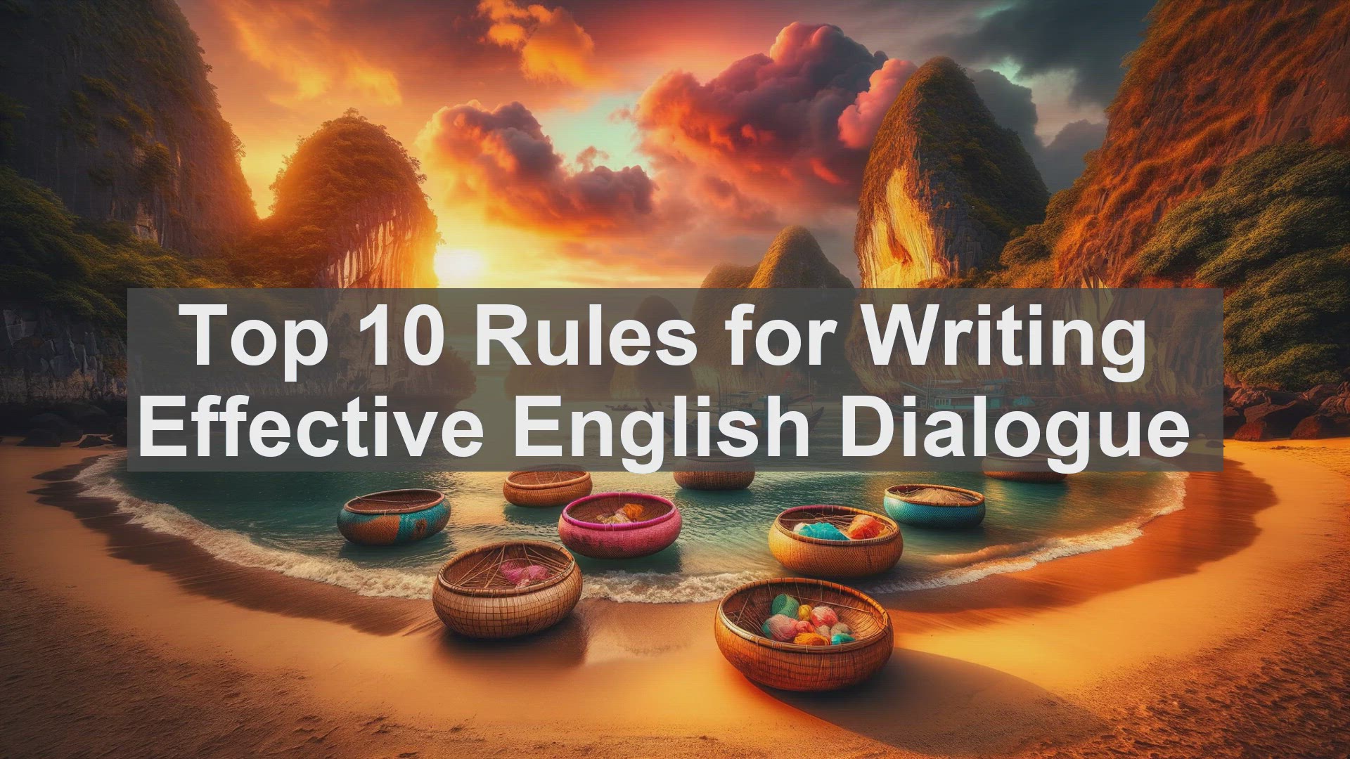 'Video thumbnail for Top 10 Rules for Writing Effective English Dialogue'