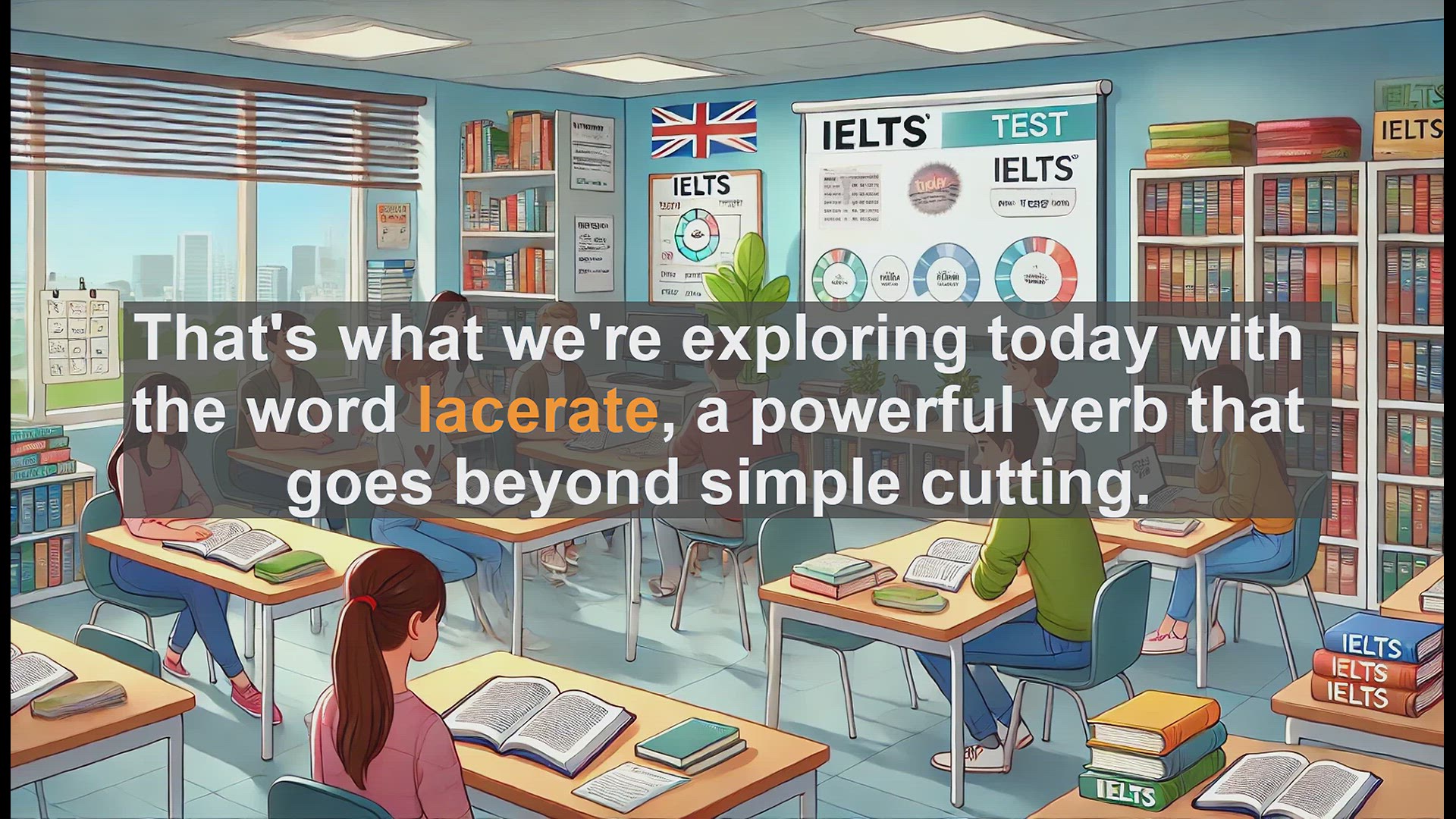 'Video thumbnail for 5000 Must Know IELTS 8.0 Vocabulary - Mastering 'Lacerate': A Key Word for IELTS 8.0+'