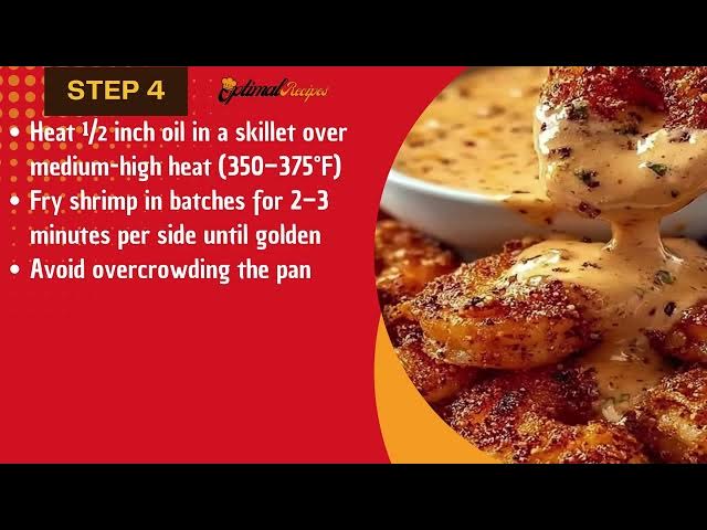 Video thumbnail for Best Crispy Cajun Shrimp with Special Dipping Sauce