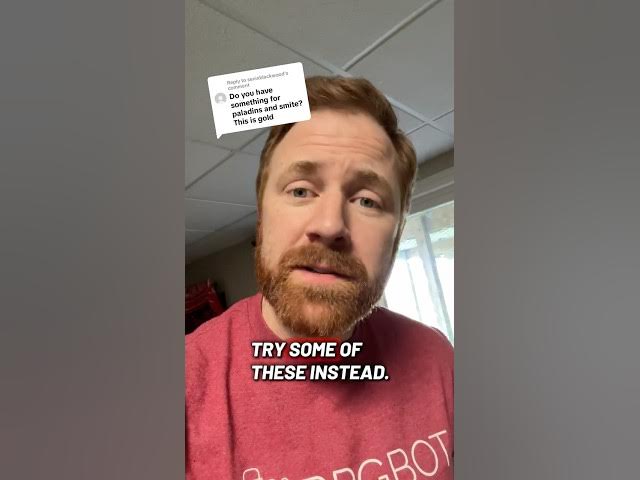 Video thumbnail for DnD Paladin players: try these alternatives to saying “Divine Smite"