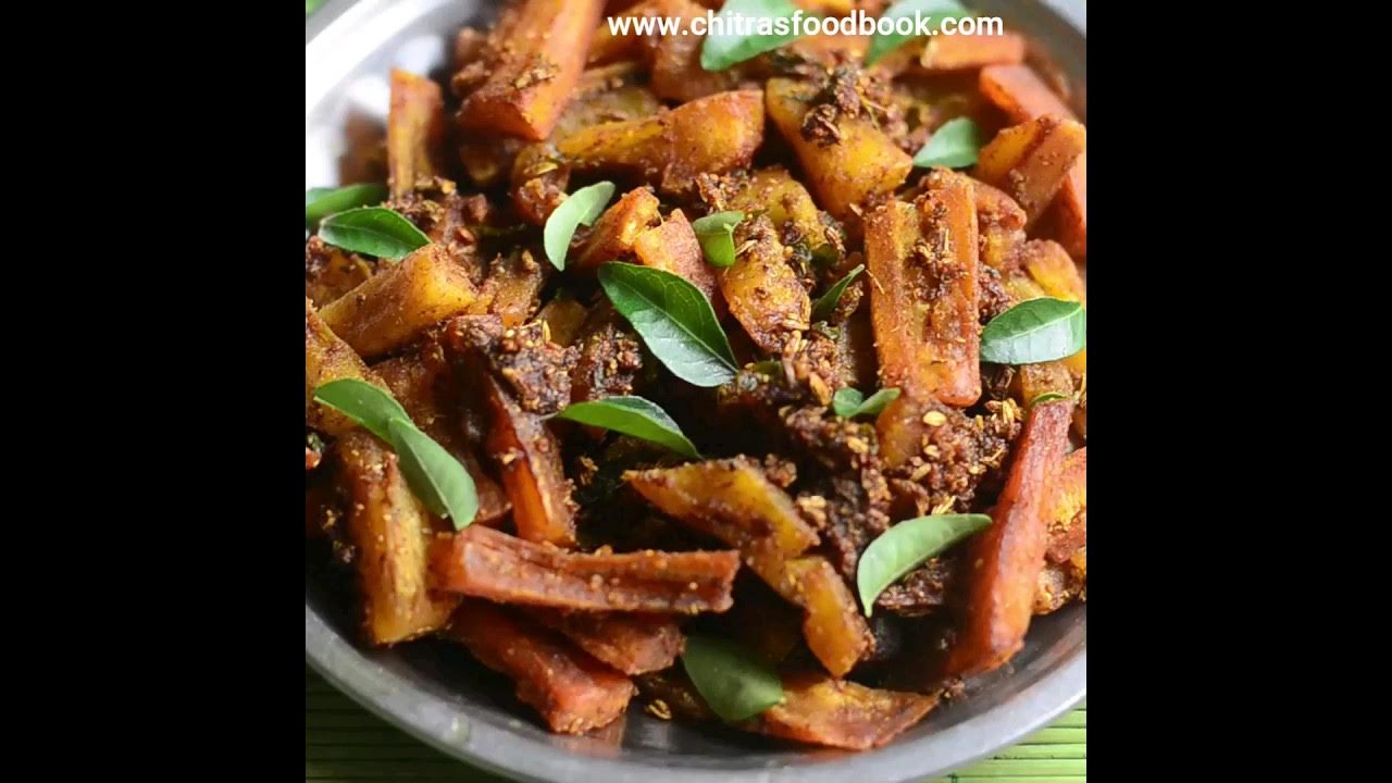 Video thumbnail for Raw banana fry | Chettinad Vazhakkai varuval | Valakkai masala varuval