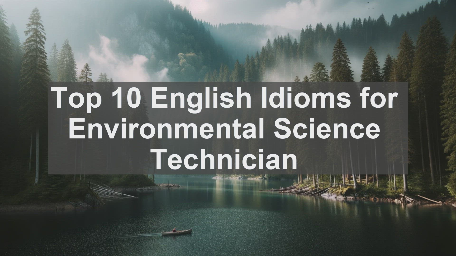 'Video thumbnail for Top 10 English Idioms for Environmental Science Technician'