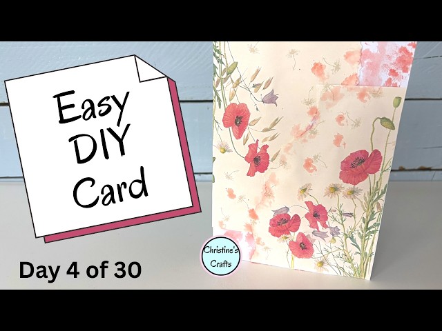 Video thumbnail for Make This Pretty Card With Stuff You Already Have!