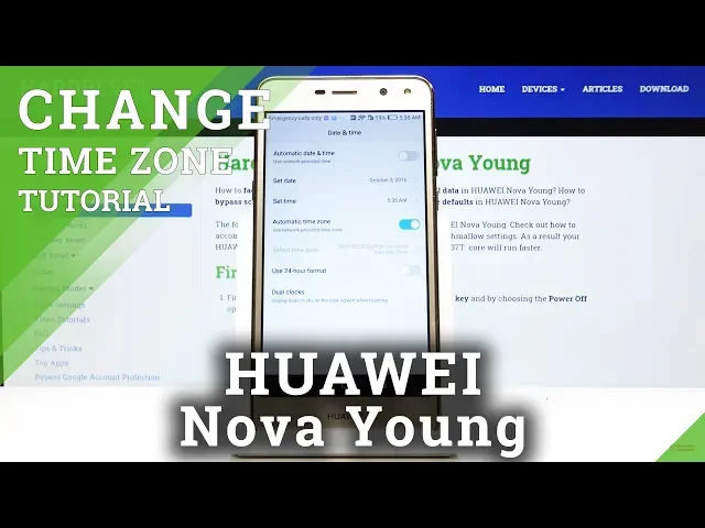 Video thumbnail for How to Change Date and Time in Huawei Nova Young – Time-Zone Settings