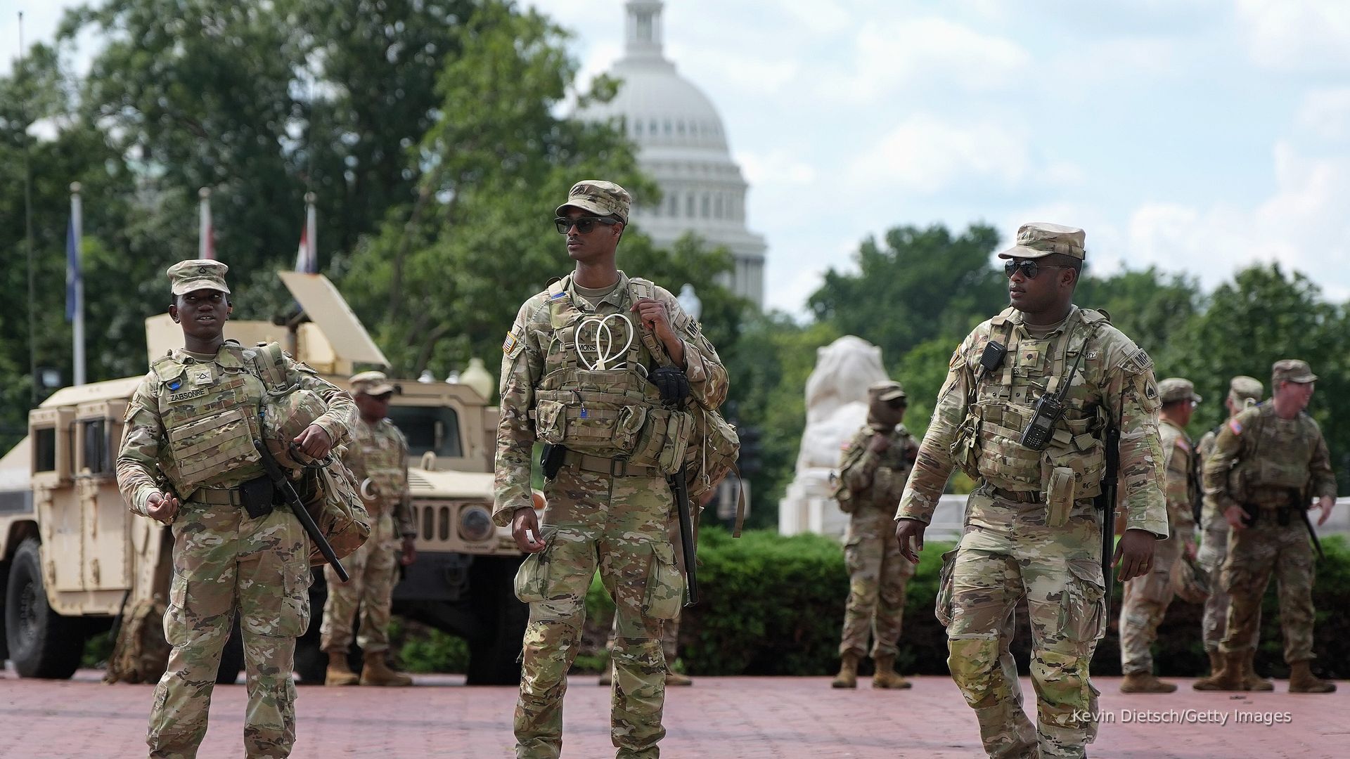 Video thumbnail for DC deployment Day 8: Crime down, alleged wrongful arrest, friendly Guard