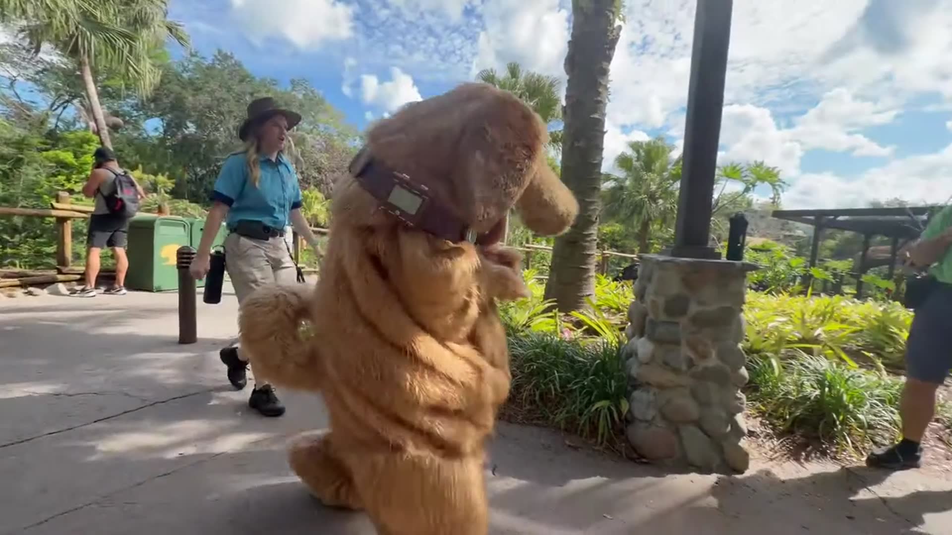 Video thumbnail for Meeting TALKING DUG from Up at Disney's Animal Kingdom!
