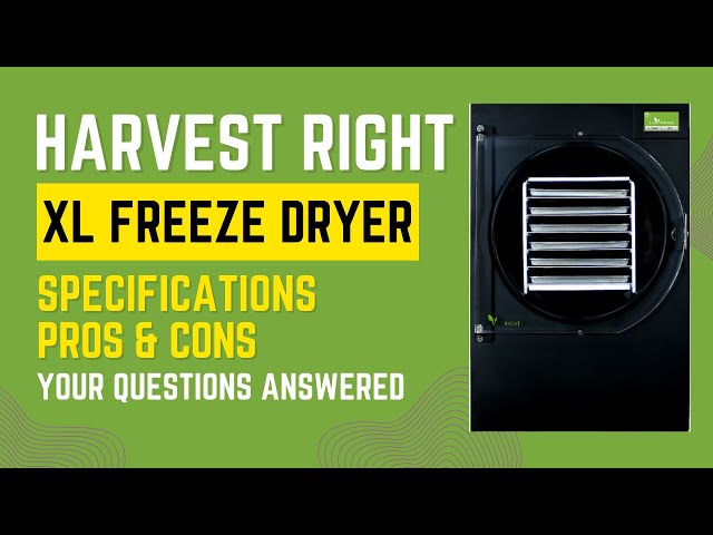 Video thumbnail for Harvest Right Freeze Dryer | XL REVIEW | SPECS | FREEZE DRYER BENEFITS