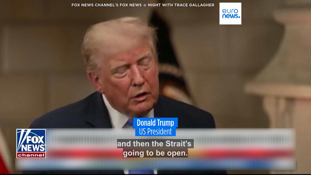 Video thumbnail for Trump says deal to open Strait of Hormuz could come by Wednesday or Iran will get 'hit very hard'