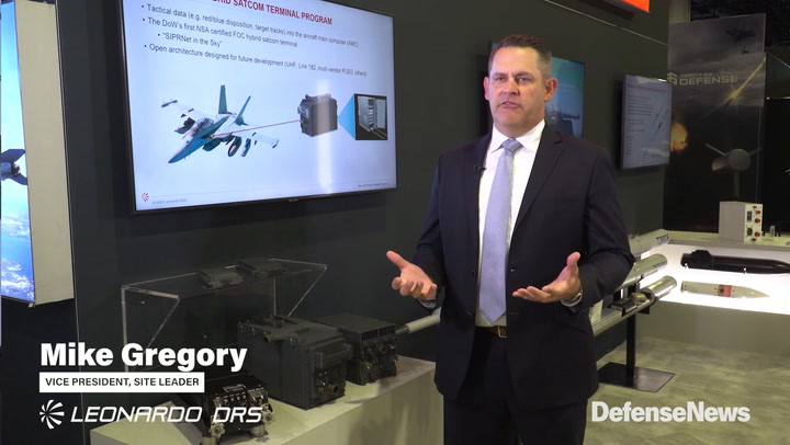 Video thumbnail for Leonardo DRS Showcases JTT-X Hybrid SATCOM for Tactical Aircraft