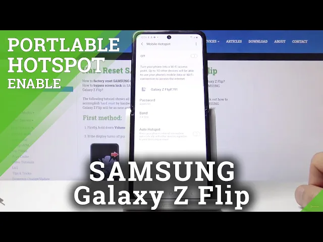 Video thumbnail for How to Enable Portable Hotspot in SAMSUNG Galaxy Z Flip – Internet Access