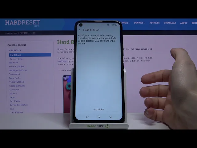 Video thumbnail for How to Factory Reset INFINIX S5 – Erase All Content & Customized Settings