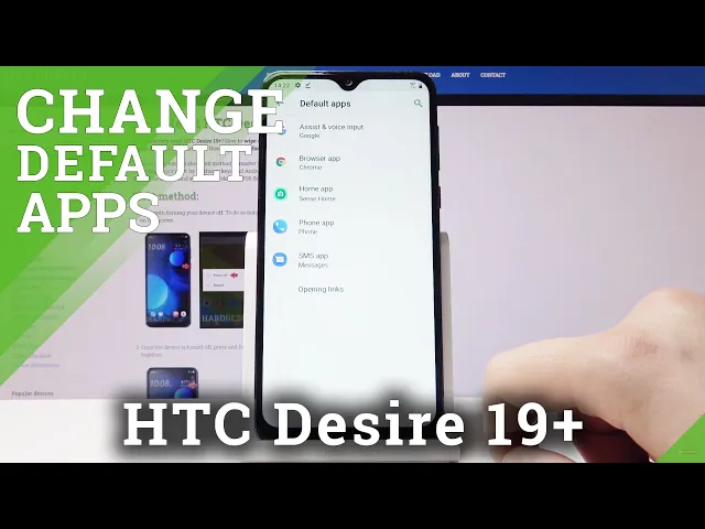 Video thumbnail for How to Set Up Default Applications in HTC Desire 19+ | Customize Apps