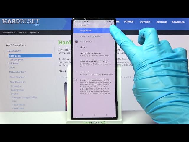 Video thumbnail for How to Manage Location of Sony Xperia 1 III - Switch On/Off Sony Location