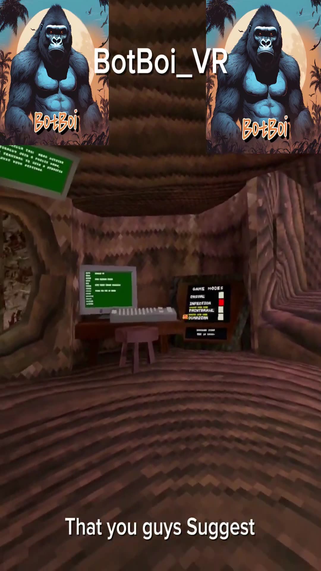 Video thumbnail for MY NEW VR CHANNEL! #shorts#viral#vr#gorilllatag#views#like#subscribe