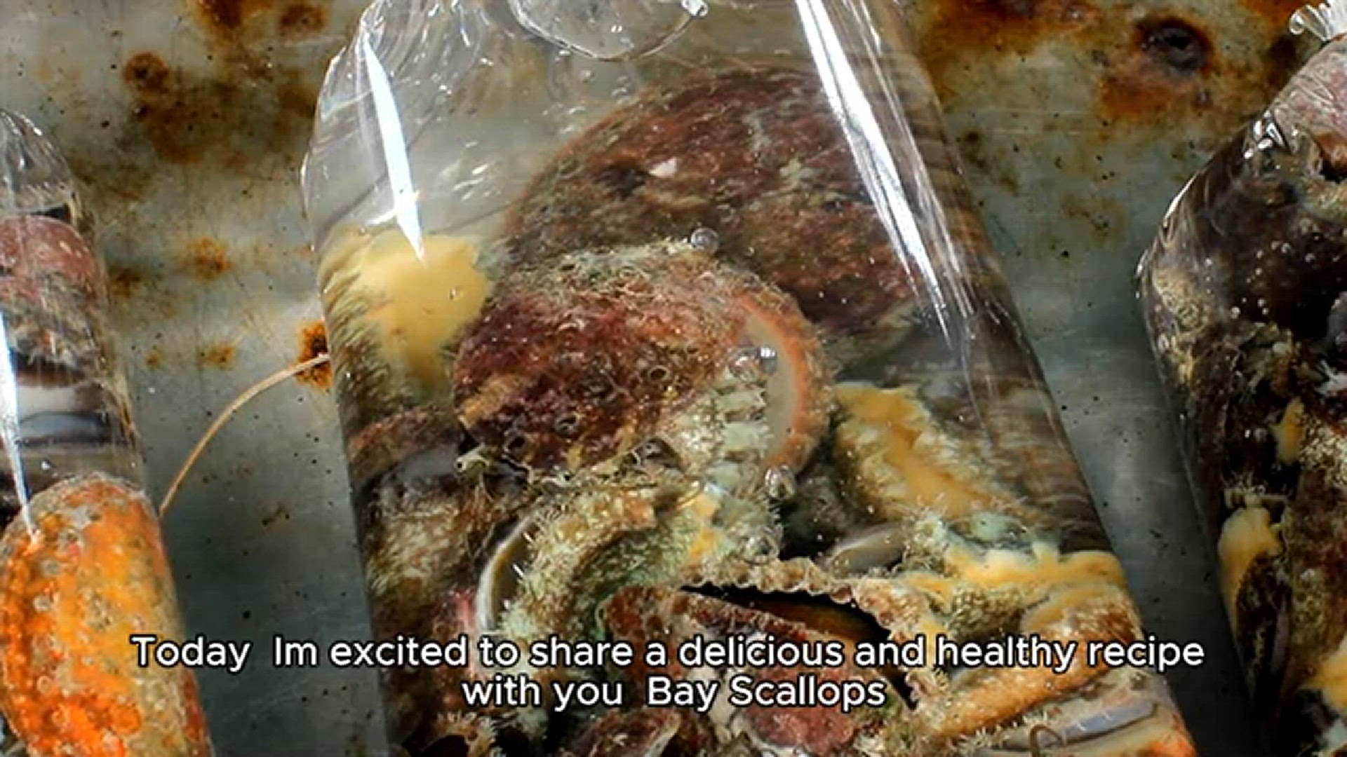 'Video thumbnail for Bay scallops recipe'