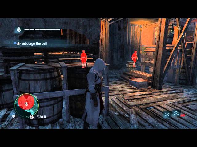 Video thumbnail for Assassin's Creed IV: Black Flag - The Siege of Charles-Town: Sabatage Tower Gate Bells Double Kills