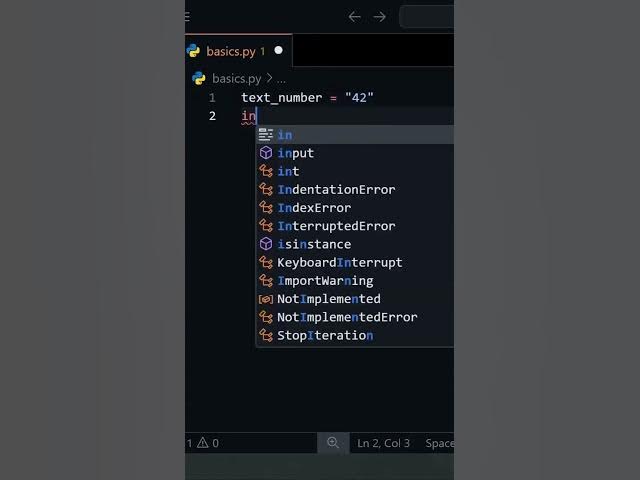 Video thumbnail for When you take input in Python, it always comes as text.  #shorts