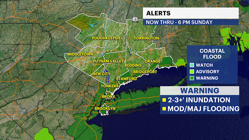 Video thumbnail for STORM WATCH: Nor’easter brings heavy rain, damaging winds and significant coastal flooding overnight to Brooklyn