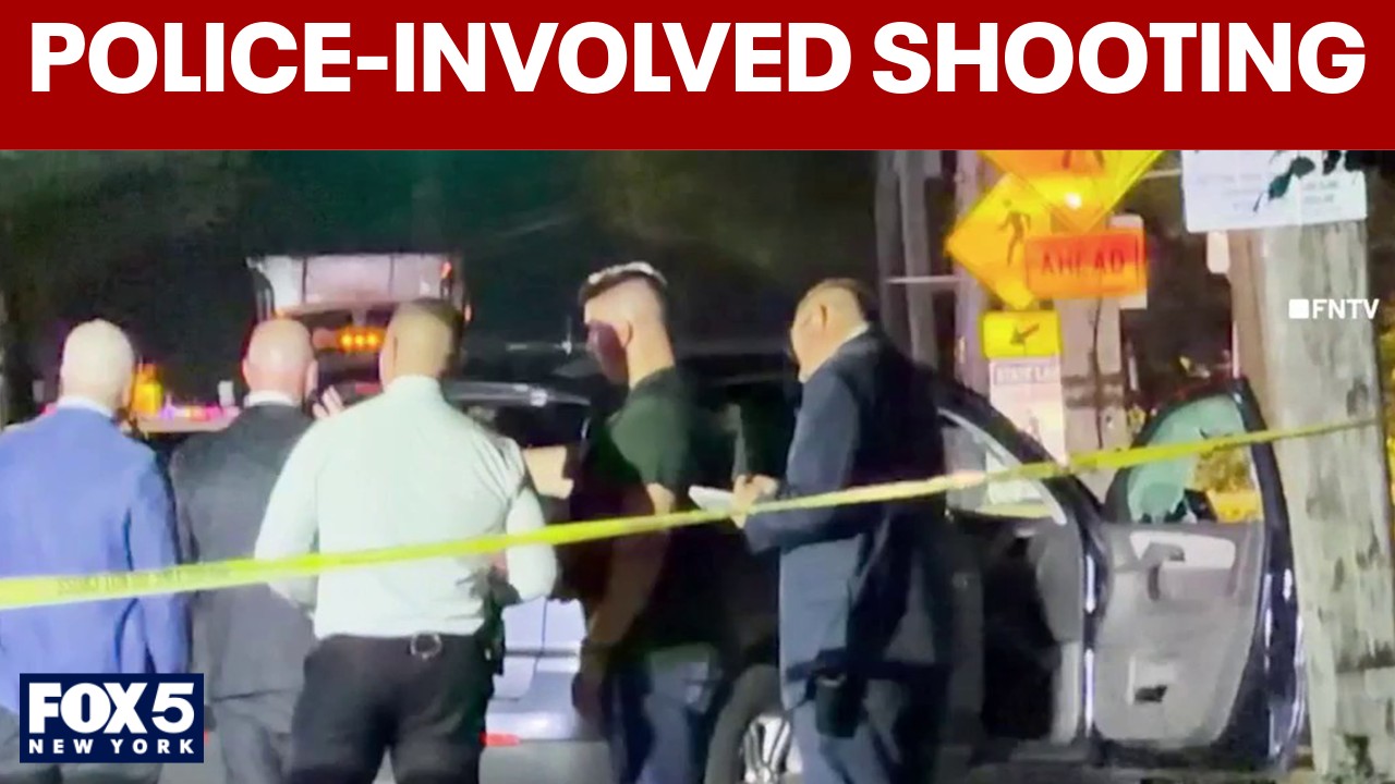 Video thumbnail for Long Island police shoot man who lunged at them with knife, officials say
