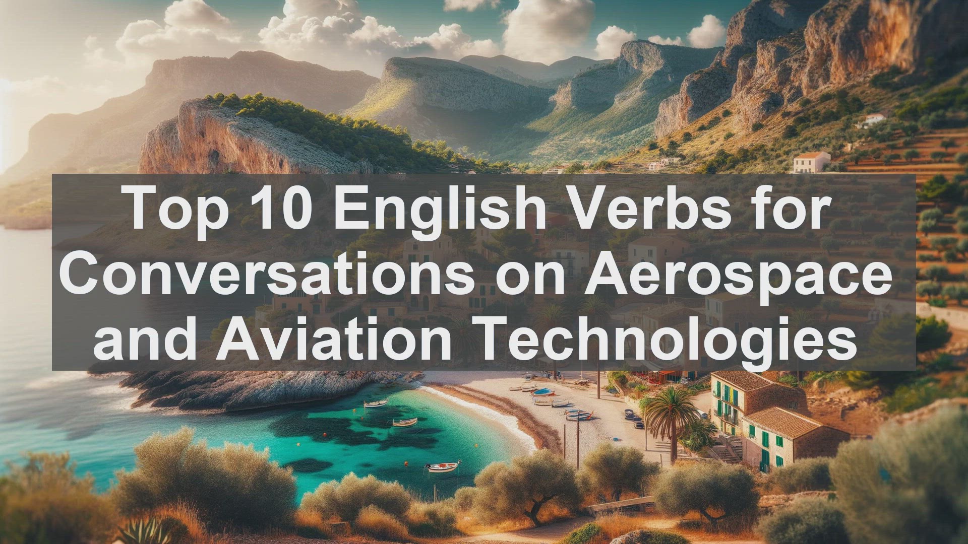 'Video thumbnail for Top 10 English Verbs for Conversations on Aerospace and Aviation Technologies'