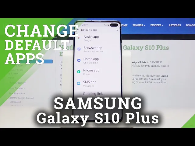 Video thumbnail for How to Change Default Apps in Samsung Galaxy S10 Plus - Personalize Applications