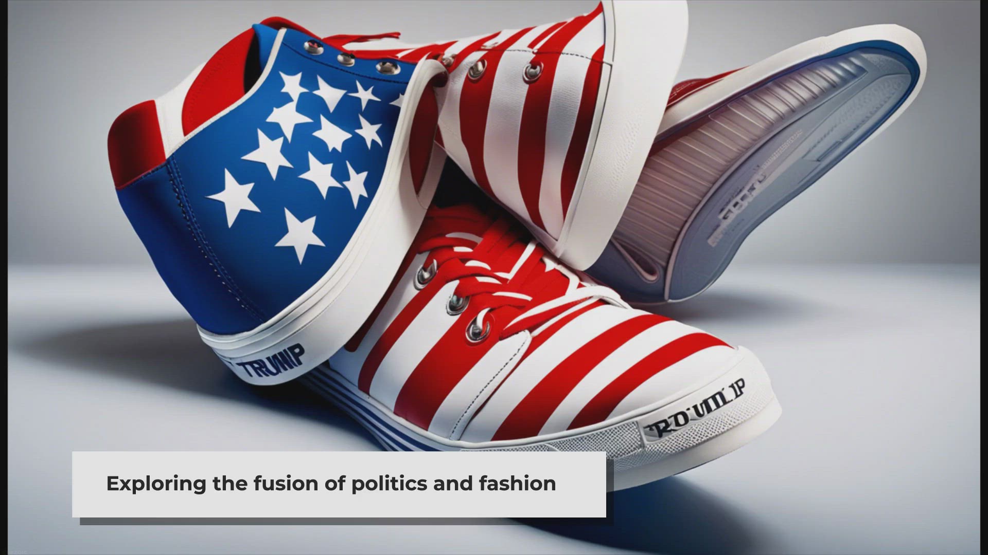 'Video thumbnail for The Rise of Donald Trump Sneakers: Time for Patriots to Show Fashion'