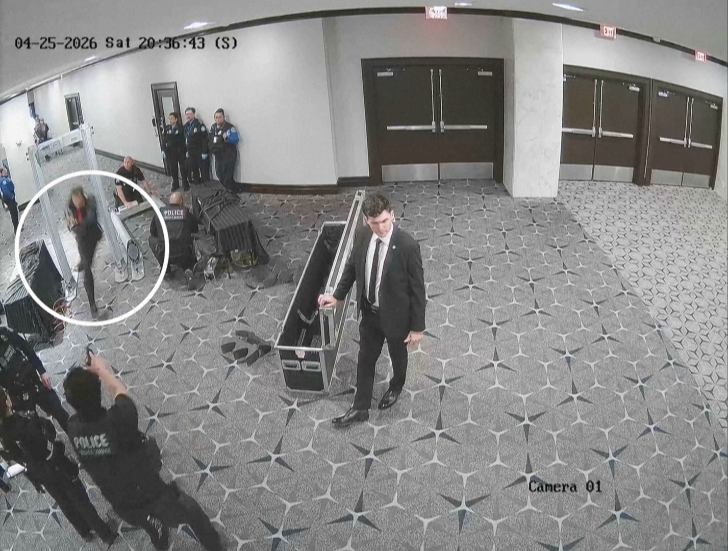 Video thumbnail for New video shows shots as armed man tried to storm White House gala