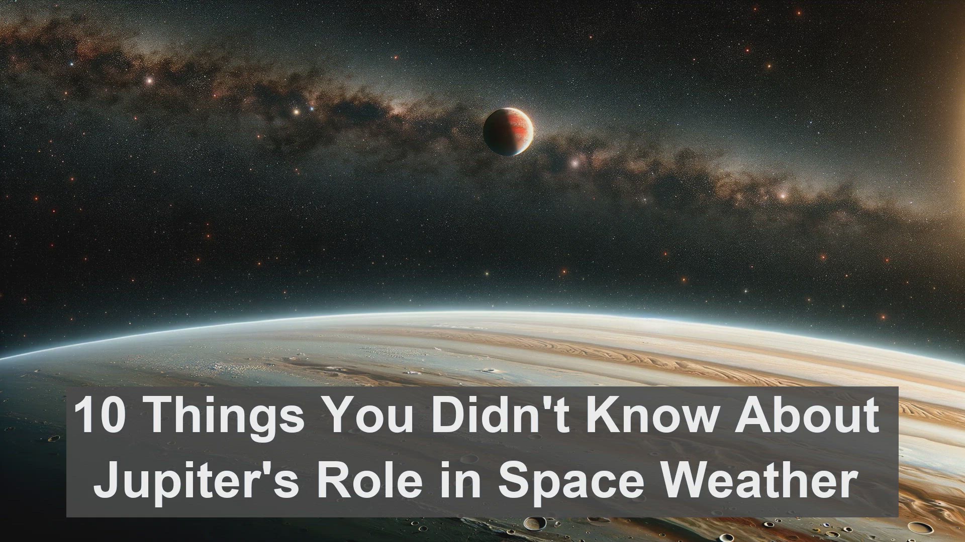 'Video thumbnail for 10 Things You Didn't Know About Jupiter's Role in Space Weather'