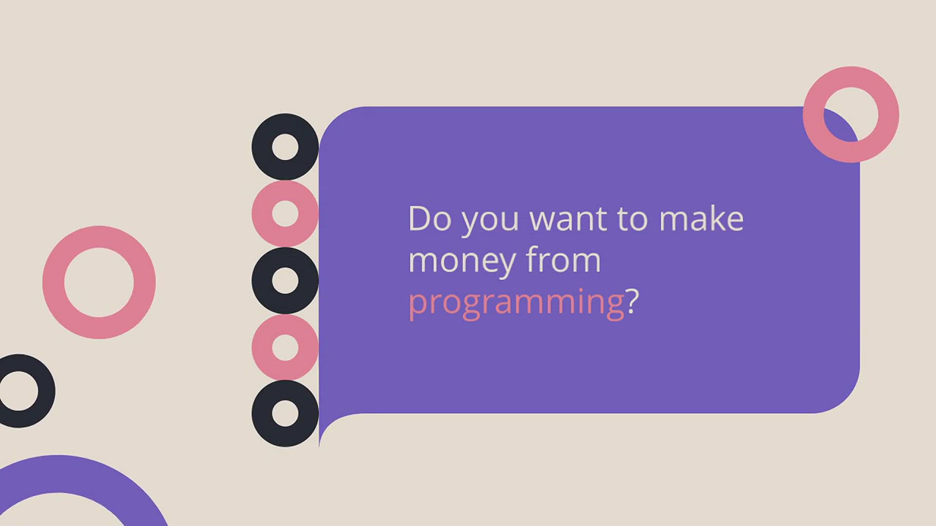 'Video thumbnail for How To Make Money From Programming 🤑 [Online]'