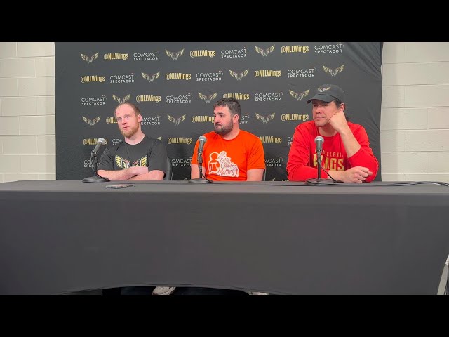 Video thumbnail for Post Game - Wings players meet with the media following their loss to the Buffalo Bandits