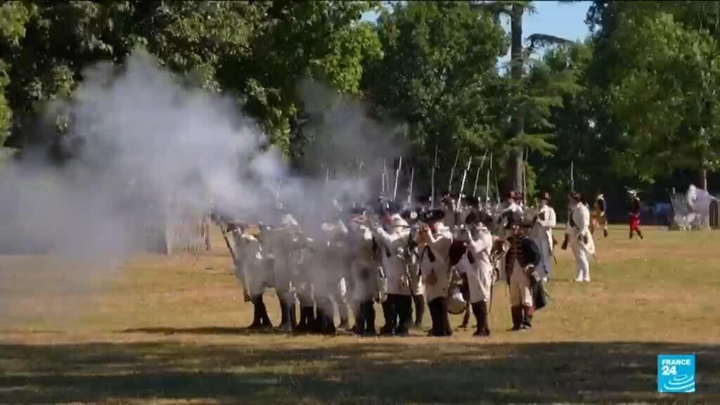 Video thumbnail for France highlights role in American independence with historical re-enactments