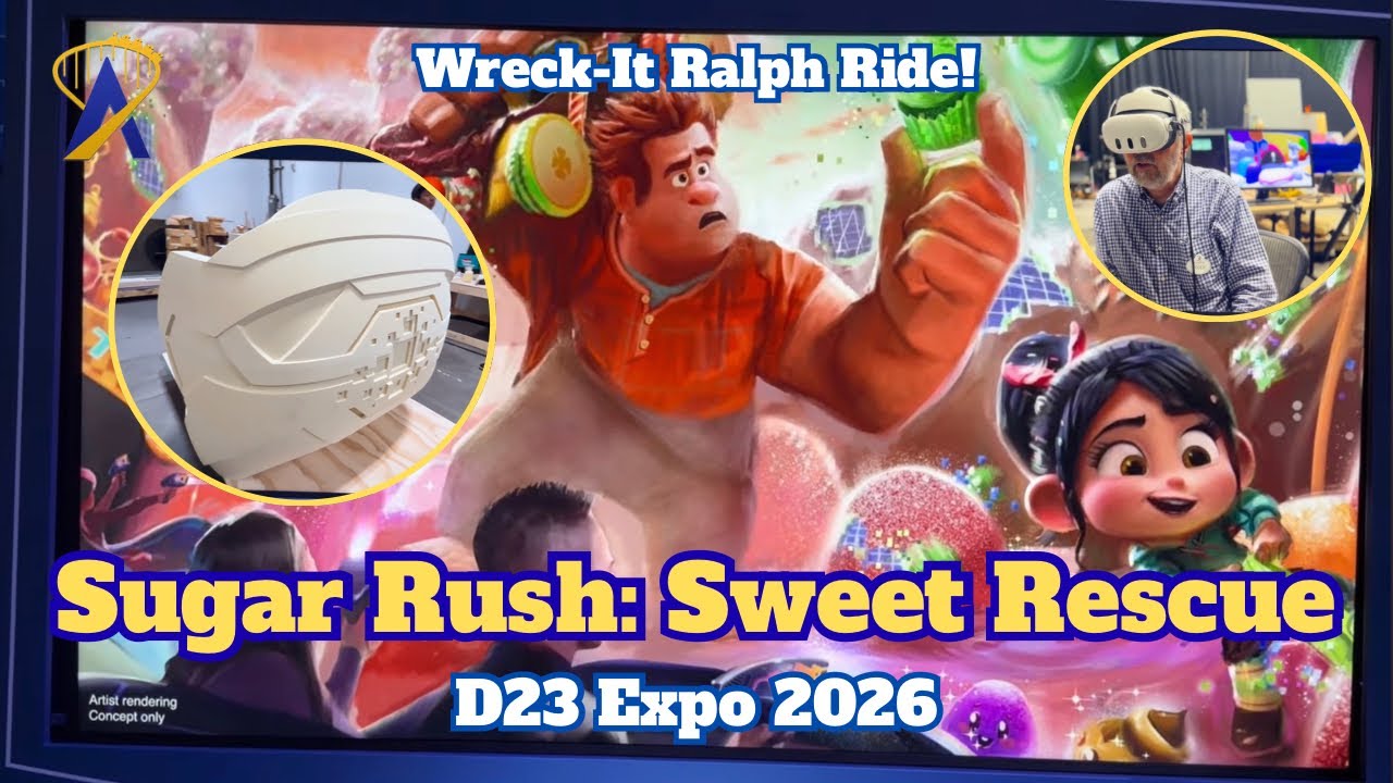 Video thumbnail for First Look at "Sugar Rush: Sweet Rescue", a Wreck-It Ralph Attraction coming to Tokyo Disneyland